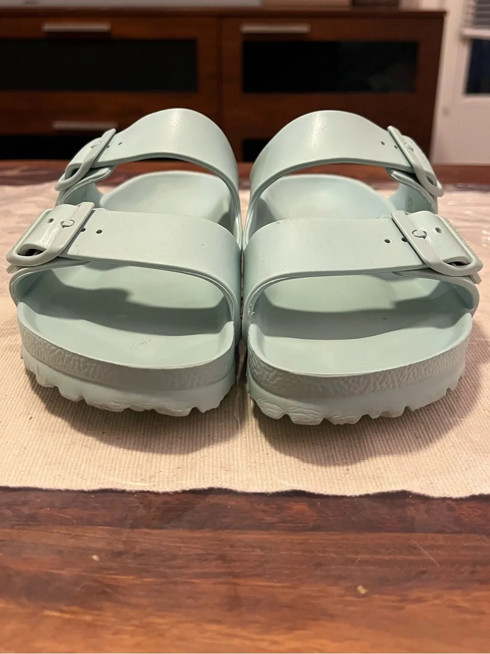 Birkenstock Arizona EVA Sandals Mint Green Sz 39 L 8 M 6 - Picture 2 of 9